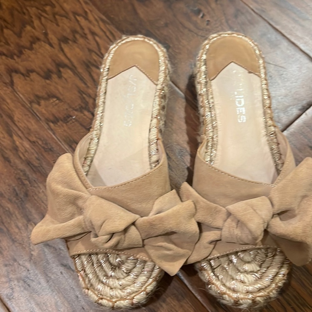 J slide espadrilles sandals size 7